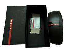 Prada Authenticated Eyeglasses Black Case with Cleaning Cloth, new