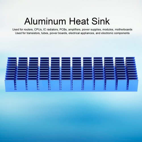 `2Pcs Aluminum Heat Sink Cooling Radiator CPU Cooler Components Royalblue