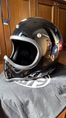 Ocean Beetle MTX BELL Moto3 Full Face Helmet M size, black, used