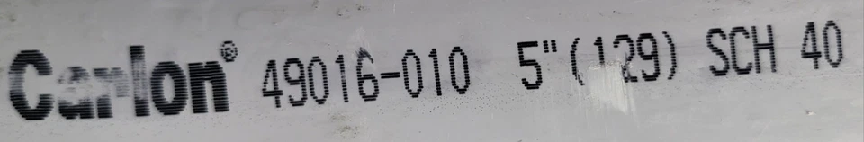 Cantidad-4 CARLON UA5AP 5" 22 1/2° Sch. 40 RIDGID CONDUCTO NO METÁLICO Foto 2 de 4