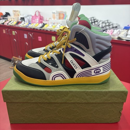 Gucci Basket High Top Mehrfarbig Demetra, Gucci Größe 12