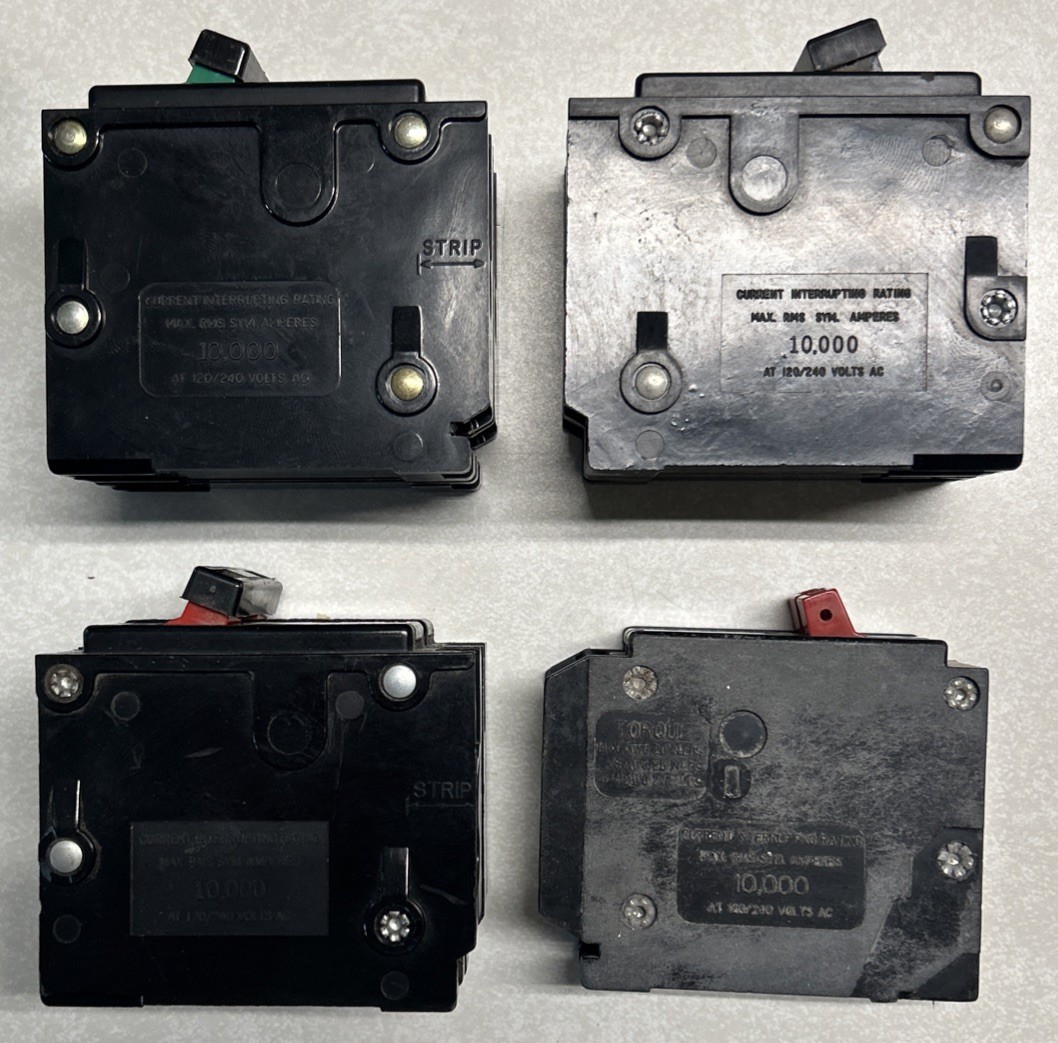 Bryant Westinghouse BR 220/BR 230/BR 240/BR 2020 Circuit Breaker Lot Of 4