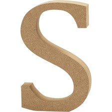 Letter, H: 8 cm, thickness 1,5 cm, MDF, S, 1pc