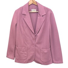 Vintage Alfred Dunner Blazer Jacket Mauve Pink Retro Grandma Core 14