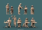 Peddinghaus 3D Print 1-72 72F406 10 Restaurant Guests And Tables & Chairs