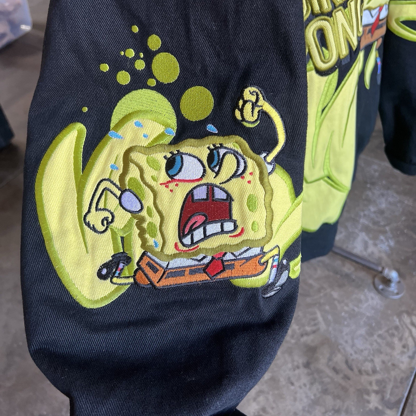 SpongeBob Jeff Hamilton Jacket Adult Size 4XL JH Design Y2k Nascar 2007