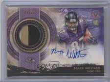 2015 Topps Valor of Honor Strength 14/75 Maxx Williams Patch Auto Shield 2v6