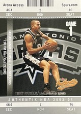 2003-04 Fleer Authentix TONY PARKER San Antonio Spurs