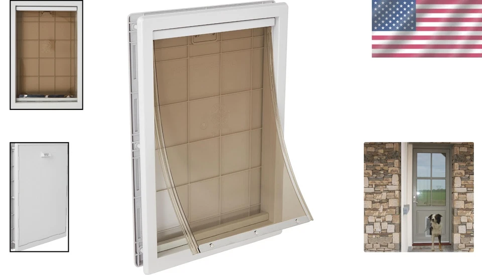 Extra Large Designer Plastic Pet Door with Telescoping Frame for Giant Dogs - Image 2 of 4