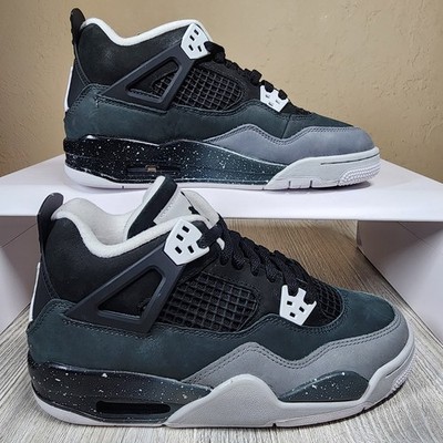 Nike Air Jordan 4 Retro GS Fear Black/Gray Size 6.5Y New B-Grade FQ8213-002