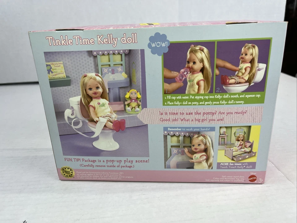 Barbie Mattel 2004 "Kelly Tinkle Time" juego de muñeca Foto 2 de 4