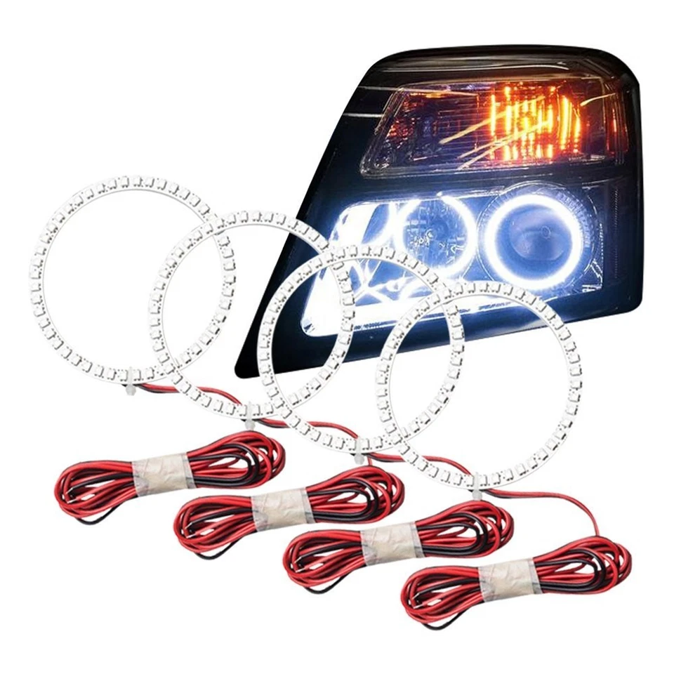 LED Halo Headlights Factory Surface Add On Custom Lights Blue 2654-002 Foto 2 de 4