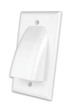 Flat Panel TV Cable Wall Plate  Single Gang