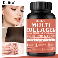 Multi-Collagen Supplement -Organic Herbs & Alkaloids - Healthy Digestion