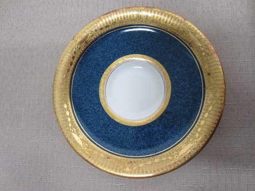 SELTENES Set/6 1926 Kobaltblau & Gold ROYAL WORCESTER DEMITASSE TASSEN & UNTERTASSEN - Bild 3 von 8