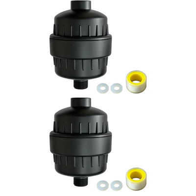 2 Pcs 15 Stage Shower Head Filter Purifier Extra Filter Cartridge for Hard Water