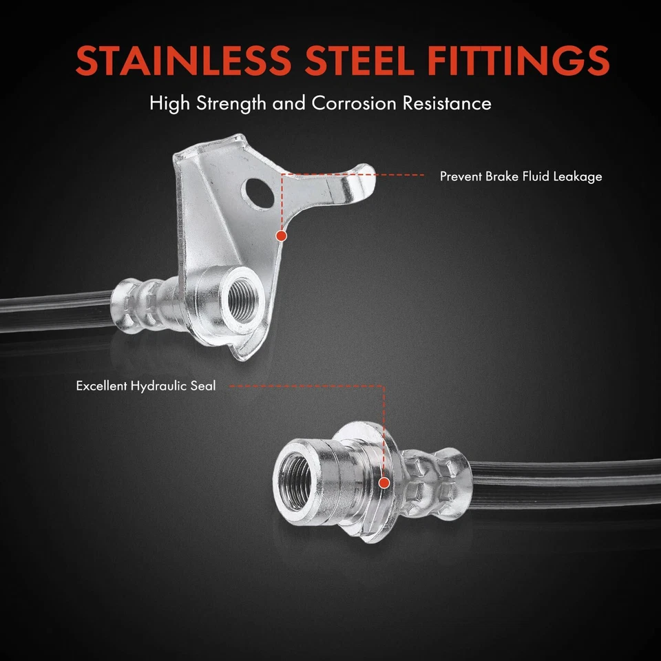 Manguera hidráulica de freno trasero izquierdo y derecho nueva para Acura RL 2005 2006 2007 2008-2012 Foto 4 de 4