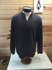 English Laundry Quarter Zip Sweater Men's XL Long Sleeve Gray Cotton Blend