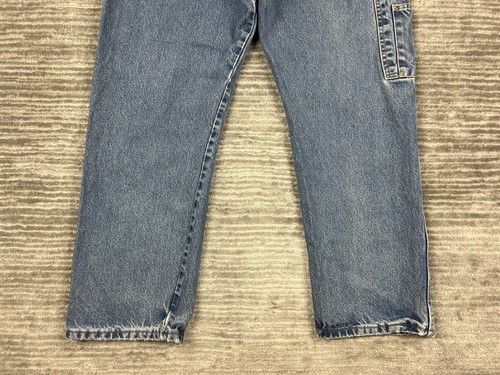 Bulwark FR Jeans Mens 38 Blue Fire Resistant Cotton Distressed Workwear - Picture 12 of 16