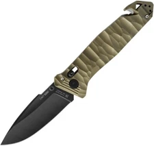 TB Outdoor C.A.C. S200 Axis Lock 3.75" Nitrox Green PA6 Folding Knife 051