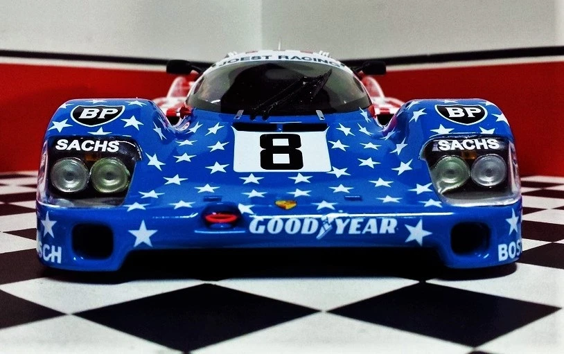 Porsche Race Car 1:18Le Mans Racing Custom Built24Metal Body12Modelo Carrusel ROJO Foto 3 de 4