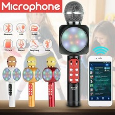 WS1816 Bluetooth Karaoke Noise Reduction Capacitive Microphone Flashing Lights