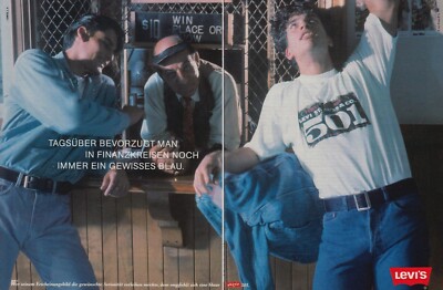 LEVI'S Jeans 501 - Reklame Werbeanzeige Original-Werbung 1991