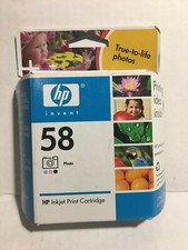 Genuine HP 58 Photo Ink Jet Print Cartridge Sealed Expired AUG2006 New Tri-Color