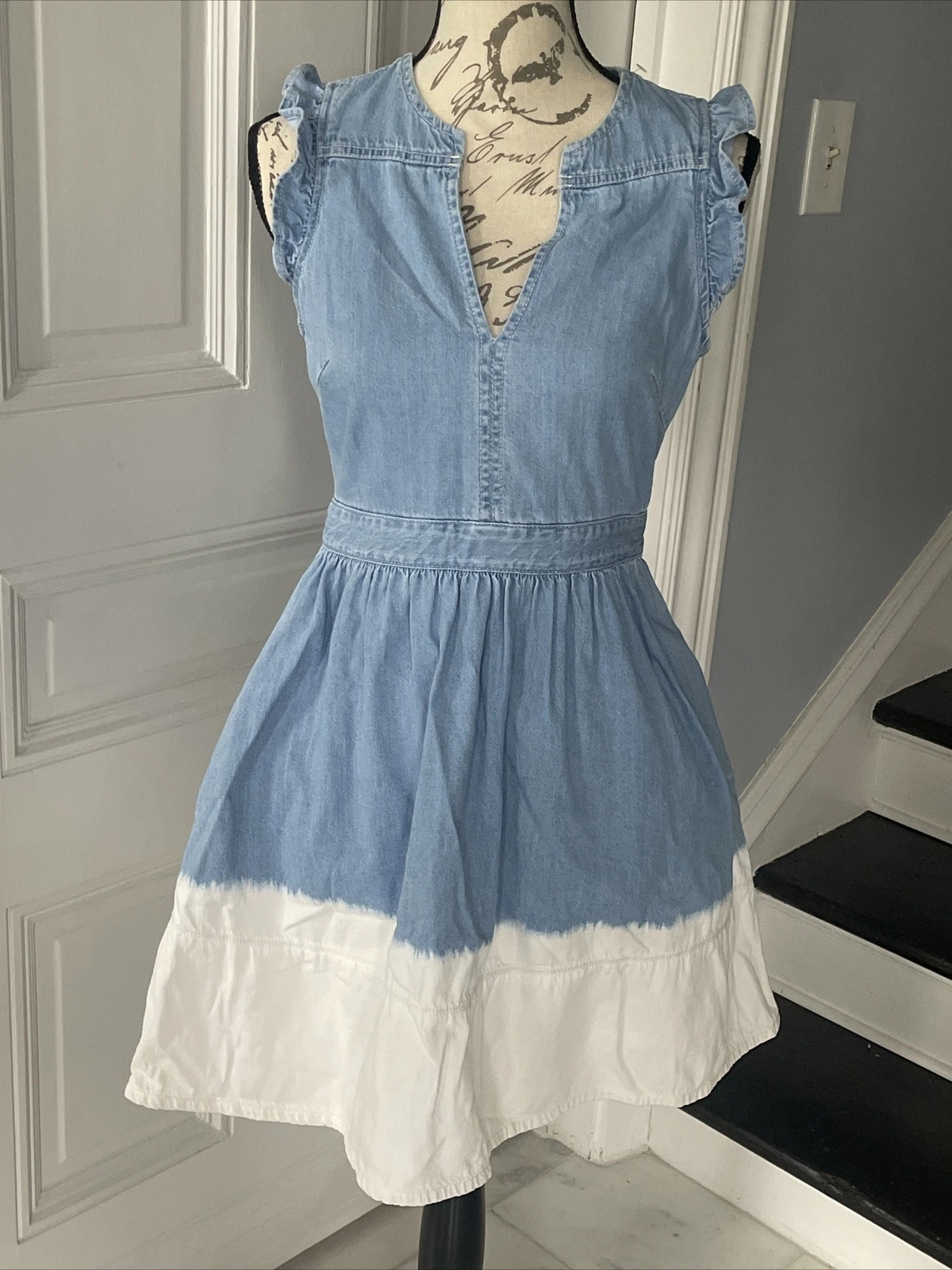 Mini abito Kate Spade Dip Dyed in denim taglia