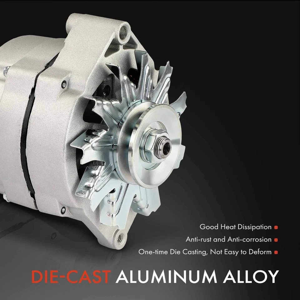 Alternator for Buick Century Regal 1975-1983 Cadillac Calais 63A 12V CW 1-Groove - Image 4 of 4