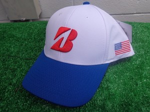 red white and blue golf hat
