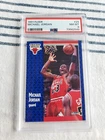 1991-92 Fleer Basketball Michael Jordan Card PSA 8 NM-MT #29 Bulls