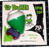 Vintage 1960s Genuine Sir Duncan Spin Top Mint Sealed Old Store Stock Toy 2 Vintage 1960s Genuine Sir Duncan Spin Top Mint Sealed Old Store Stock Toy 2
