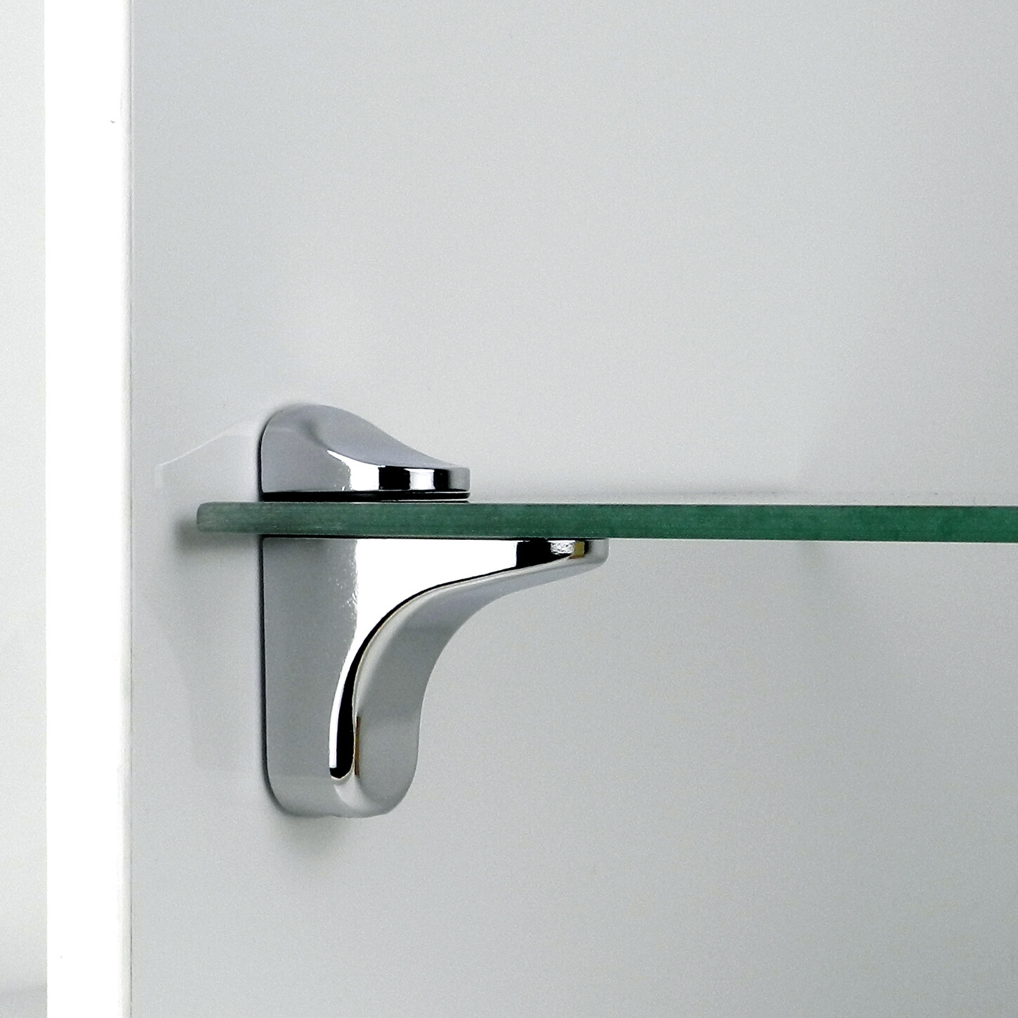 2x Pelican Support Shelf Brackets Adjustable Chrome Glass Clamps 525