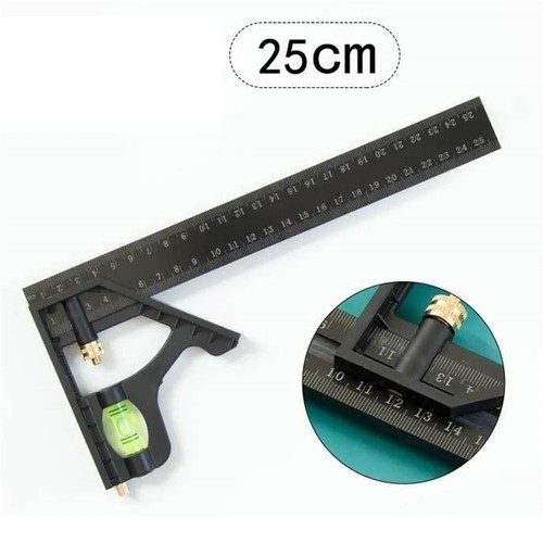 15/20/25cm Combination Right Angle Ruler Adjustable Square Ruler Woodworking - Picture 14 of 14