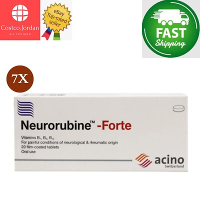 7er Pack X Neurorubin Forte mit Vitamin B1, B6, B12 für Nerven  SCHNELLER VER...