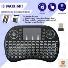 i8 Mini Wireless Keyboard Air Mouse 2.4Ghz Touchpad Remote Control PC Ps4 Google