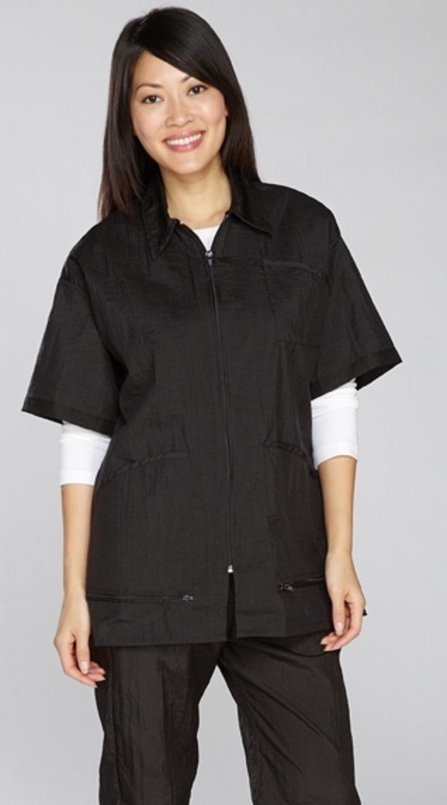 Stylist Jacket TOP PERFORMANCE GROOMING STYLIST JACKET w/TEFLON ZIP FRONT Hair Water ...
