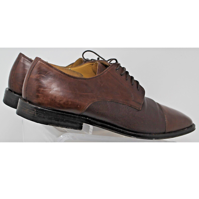 Johnston & Murphy Brown Leather Derby Shoes - EUC Johnston & Murphy Cap Toe Brown Leather Derby Shoe Men Sz  main image 4