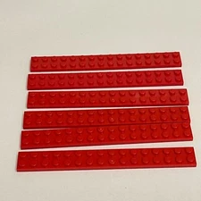 Lego 4282 Red Replacement Add-on Pieces Parts Lot of 6