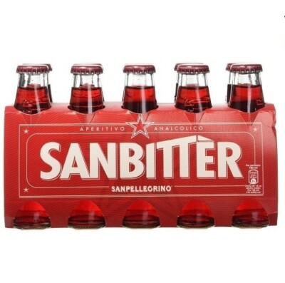 40x Stück Sanbittèr 100 ml Aperitif Sanbitter Klassisch Italienisch red bitter