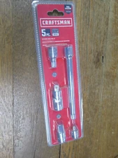 New! Craftsman 3/8 In. Drive Socket Accessory Set 5 Pc. CMMT42335
