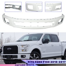 New For 2015-2017 Ford F-150 F150 Painted Oxford White Front Bumper Fo1002424 New For 2015-2017 Ford F-150 F150 Painted Oxford White Front Bumper Fo1002424