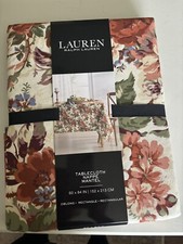 RALPH LAUREN 60 X 84" Fall Colored Floral Tablecloth
