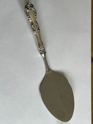 (A745) Vintage GORHAM Kuchenservierer - Edelstahl mit Sterlingsilbergriff
