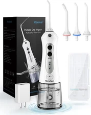 Flosser De Agua Electrico Irrigador Bucal Dental Inalambrico Con 4 Consejos NEW