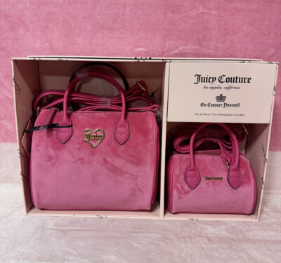 NWT Juicy Couture Mix & Match 2 Purse Gift Box Set Hot Pink | eBay