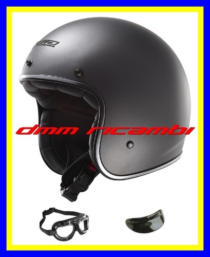 Casco Jet LS2 BOBBER Tg.XL Titanio Opaco Bandit Custom Triumph Harley  Davidson | eBay