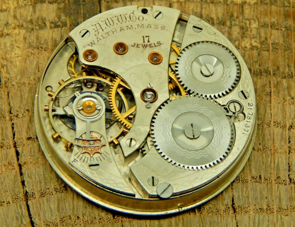 Waltham pocket watch parts list shop