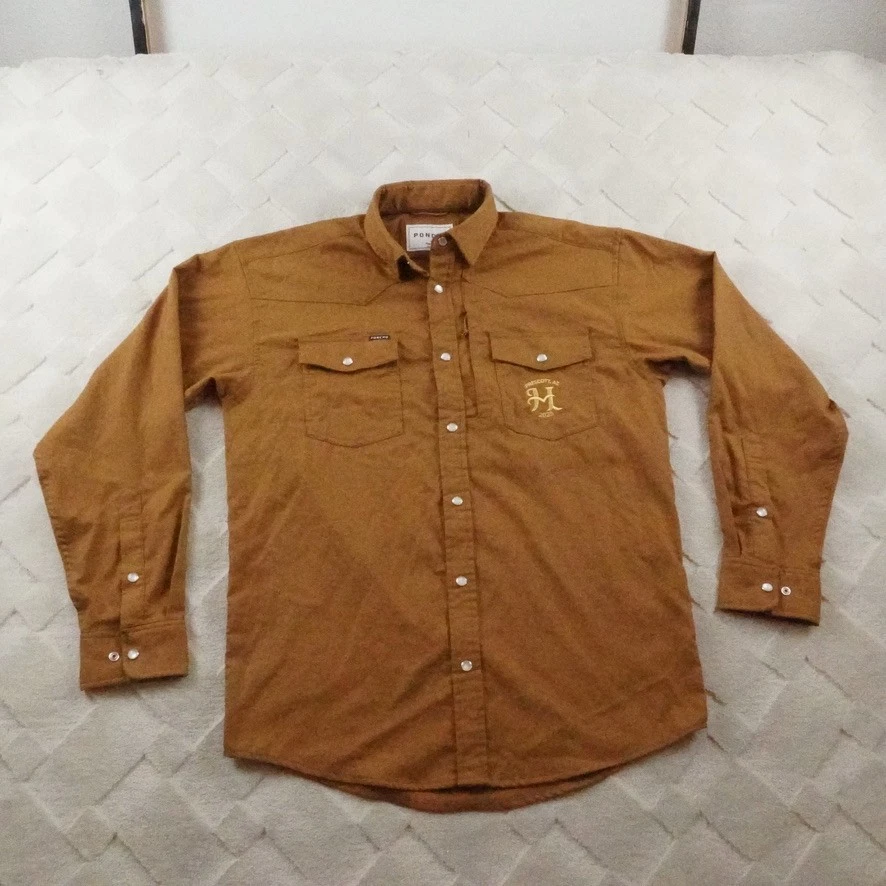 Poncho Pearl Snap Shirt Mens Small Regular Fit Button Up Western Cowboy
Opens in a new window or tab